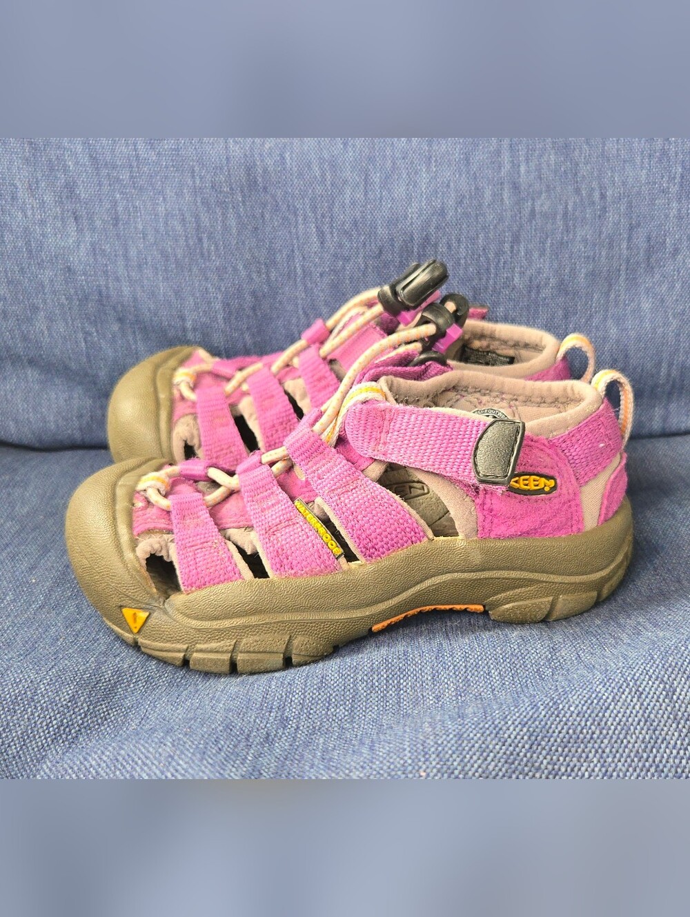 Keen Kids Purple and Olive Closed-Toe Adventure Sandals